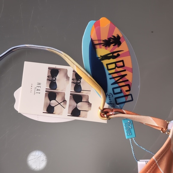 New with tags, HEAT swimwear, Bingo Surf SUNLIGHT Four Way Bandeau Top - Picture 3 of 5